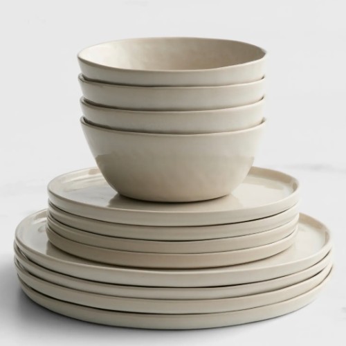 Salisbury & Co Maison Dinner Set 12pc Nougat